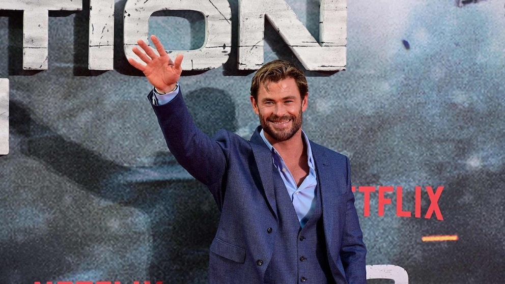 Chris hemsworth training: Chris Hemsworth bei der „Tyler Rake: Extinction 2“-Premiere in Berlin