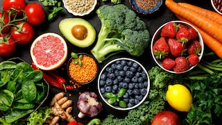 DASH-Diät: Auswahl an Obst und Gemüse
