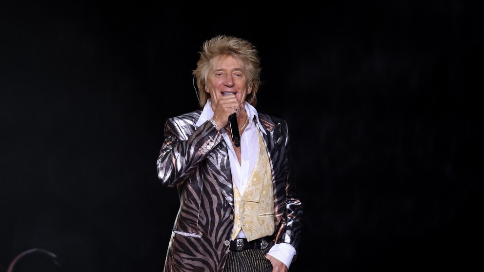 Rod Stewart Training: Rod Stewart auf der Bühne