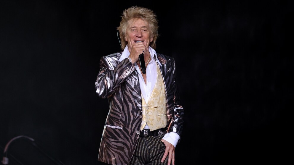 Rod Stewart Training: Rod Stewart auf der Bühne