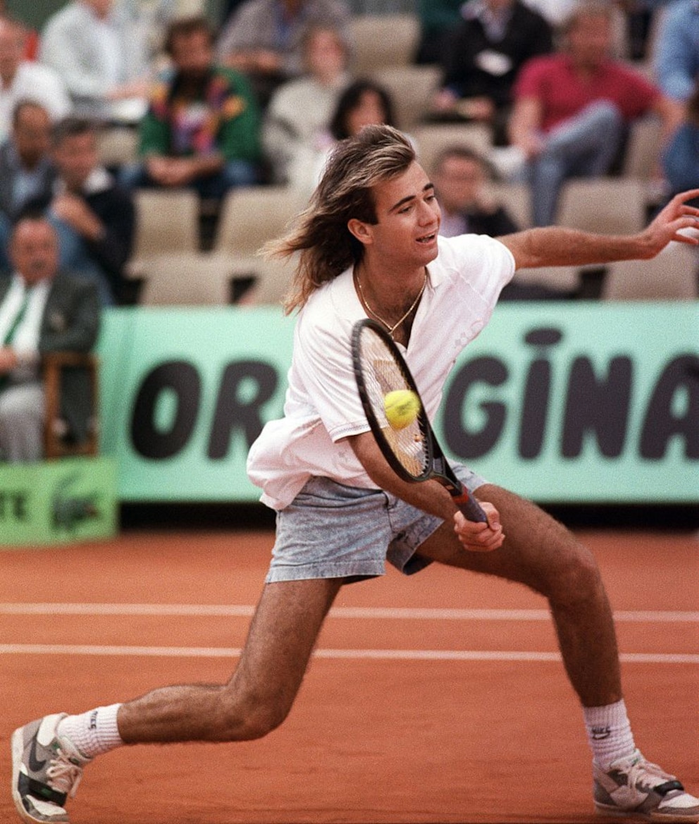 Andre Agassi 1988 bei den French Open