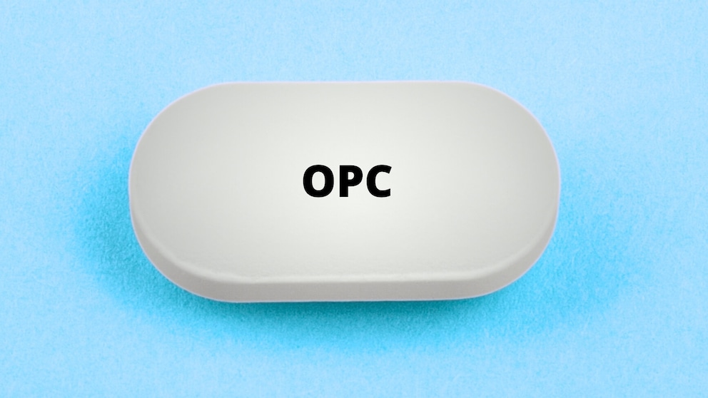 OPC, Traubenkernextrakt: Sympbolbild einer Tablette