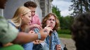 rauchen dna sch&auml;den: Gruppe Jugendlicher raucht