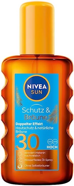 NIVEA SUN Schutz & Bräune Sonnenöl Spray LSF 30