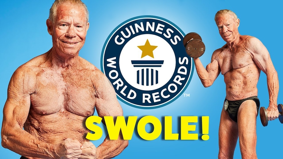 Laut dem Guinness-Buch der Rekorde ist Jim Arrington der älteste aktive Bodybuilder der Welt