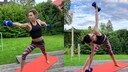 yoga mit gewichten