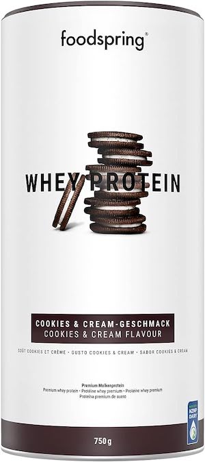 foodspring Whey Protein Pulver Cookies & Cream 