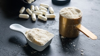 BCAA-Kapseln und Pulver
