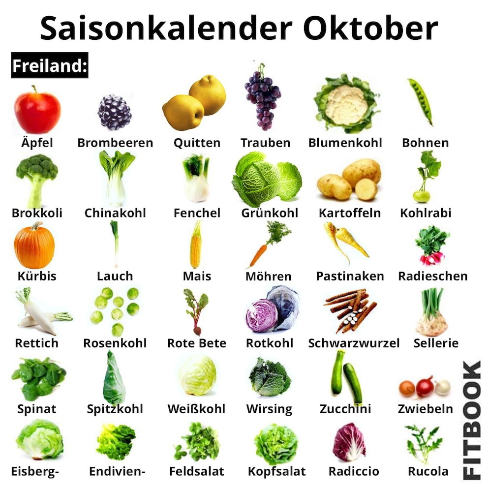 Saisonkalender Oktober