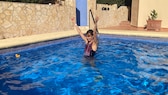 FITBOOK-Autorin Nina Ponath probierte Wassergymnastik aus