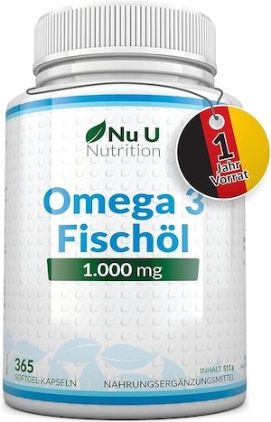 Nu U Nutrition Omega-3-Fischöl-Kapseln