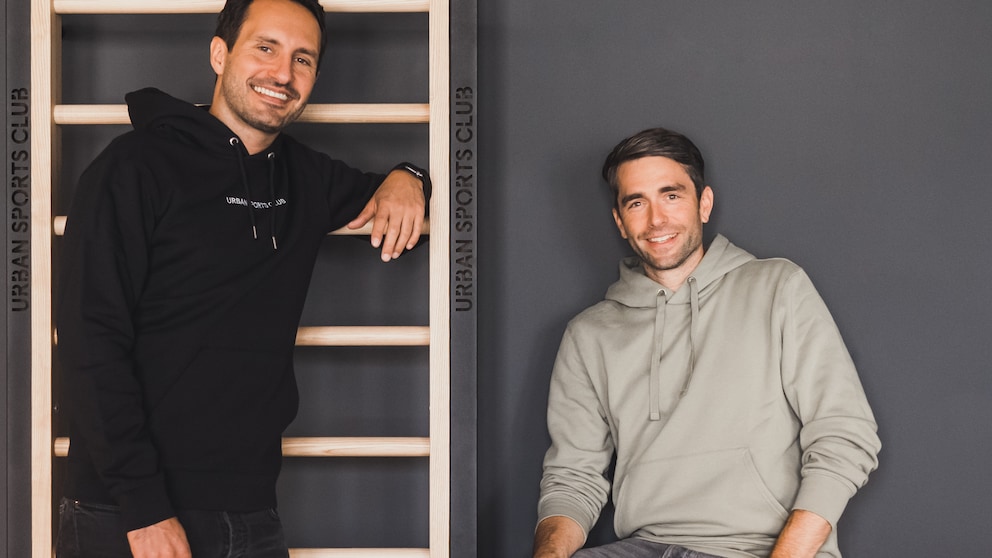 Die CEOs von „Urban Sports Club“ Moritz Kreppel (links) und Benjamin Roth (rechts)