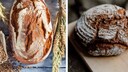 Weizenbrot und Roggenbrot