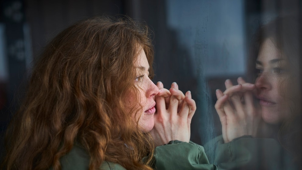 Frau mit Depressionen