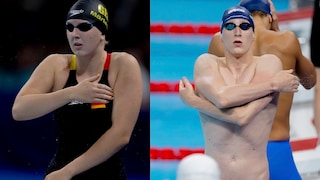 Warum schlagen sich Schwimmer vor Wettkämpfen?