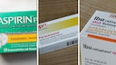 Aspirin, Paracetamol und Ibuprofen