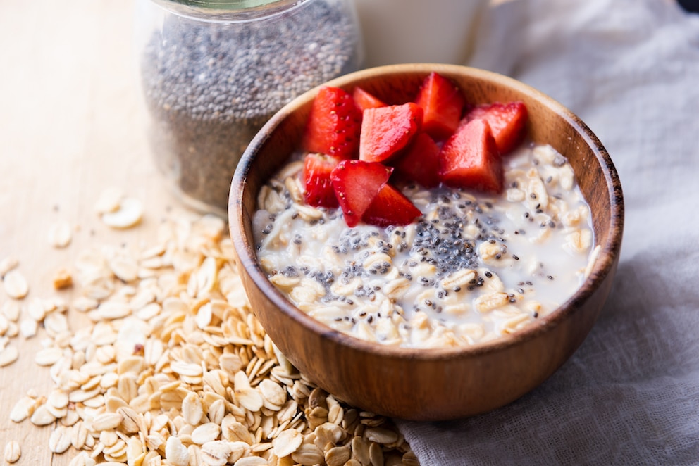 Overnight-Oats „Vanille-Chia-Erdbeer” (Symbolbild)