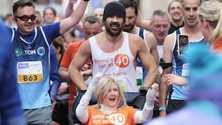 Colin Farrell beim Marathon in Dublin