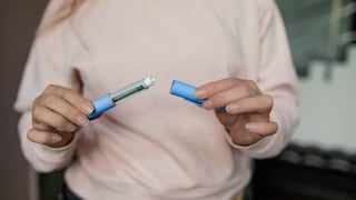 Anwendungsgebiete GLP-1-Rezeptor-Agonisten; Frau mit Semaglutid