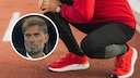 Jürgen Klopp und Mann mit Knieschmerzen