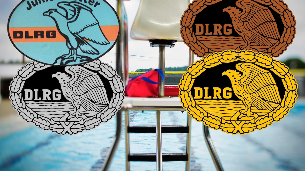 die deutschen Rettungsschwimmabzeichen