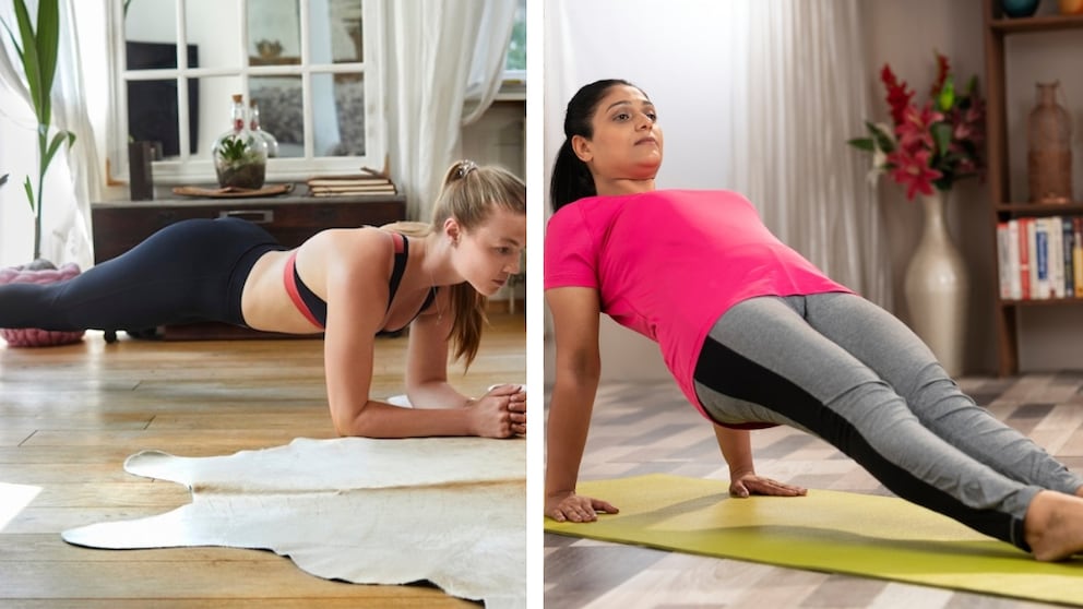 Plank und Reverse Plank