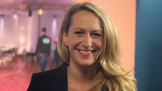 Moderatorin Charlotte Potts