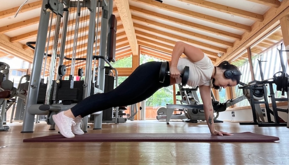 Plank-Rudern