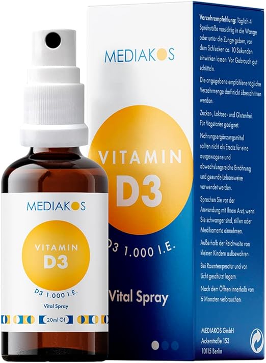 Mediakos&reg; Vitamin D3 Spray 1.000 I.E. mit MCT-Öl