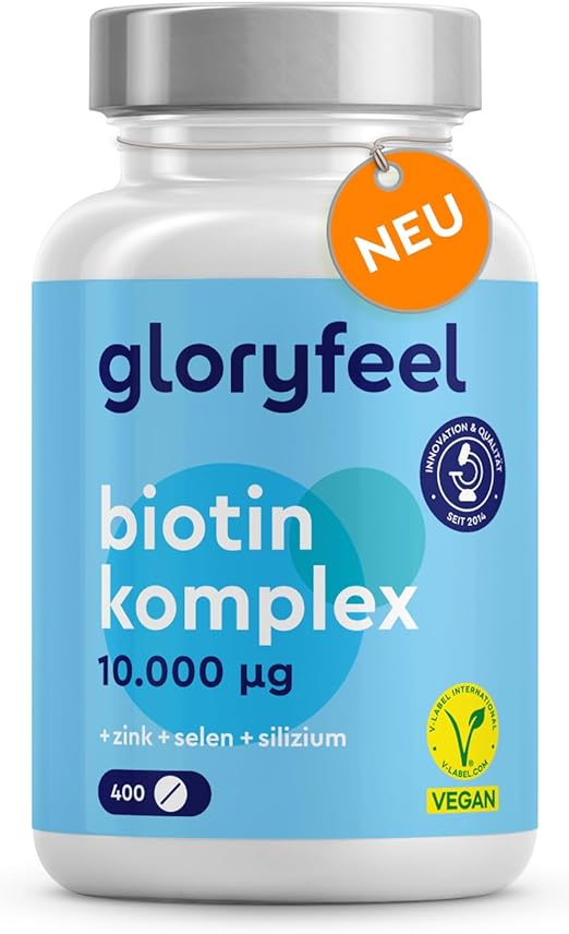 Biotin Hochdosiert 10.000mcg - 400 Tabletten
