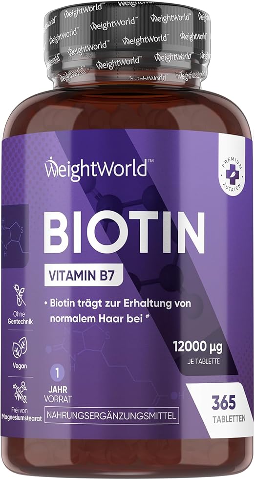 Biotin Tabletten - 12.000mcg je Portion