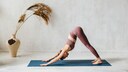Yoga-&Uuml;bung &bdquo;herabschauender Hund&ldquo;