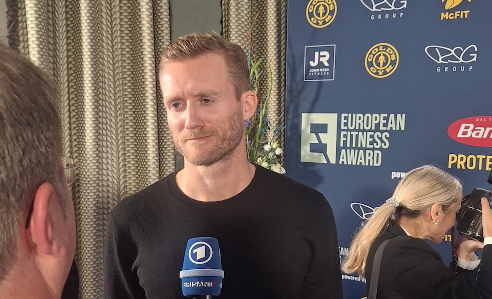 Andr&eacute; Sch&uuml;rrle beim &bdquo;European Fitness Award&ldquo; der RSG Group