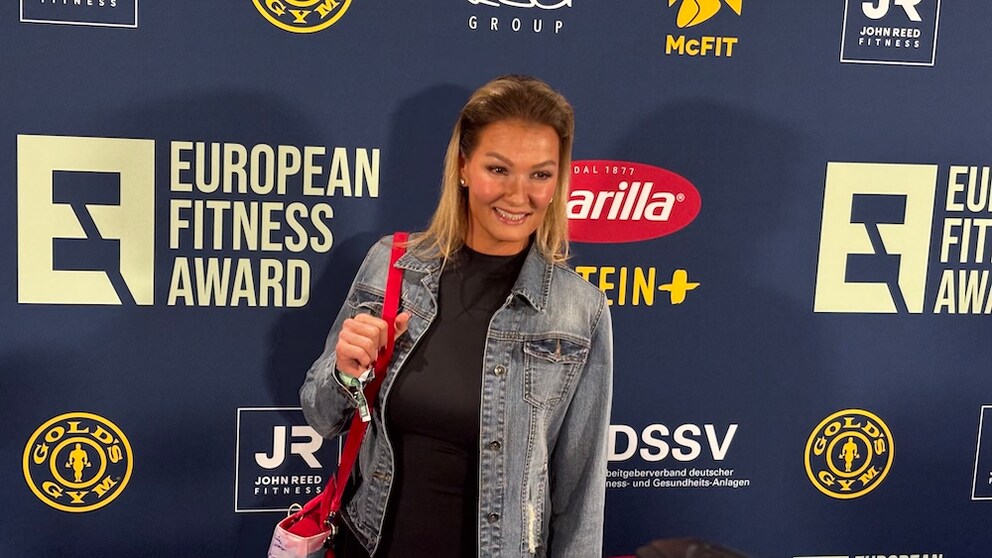 Franziska van Almsick was also among the sports stars celebrating the first 'European Fitness Award' in Berlin