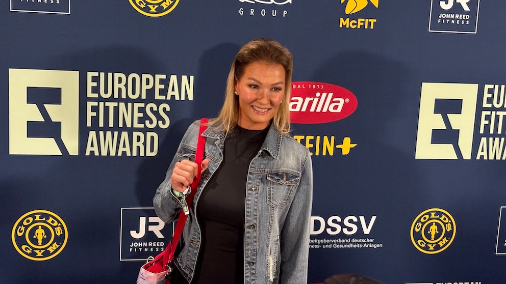 Franziska van Almsick tummelte sich ebenfalls unter den Sport-Stars, die den ersten &bdquo;European Fitness Award&ldquo; in Berlin feierten