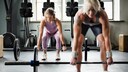 Zwei Frauen beim Krafttraining