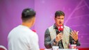 Matthias Steiner im Interview mit FITBOOK-Chefredakteur Nuno Alves auf der OMR 2026 in Hamburg