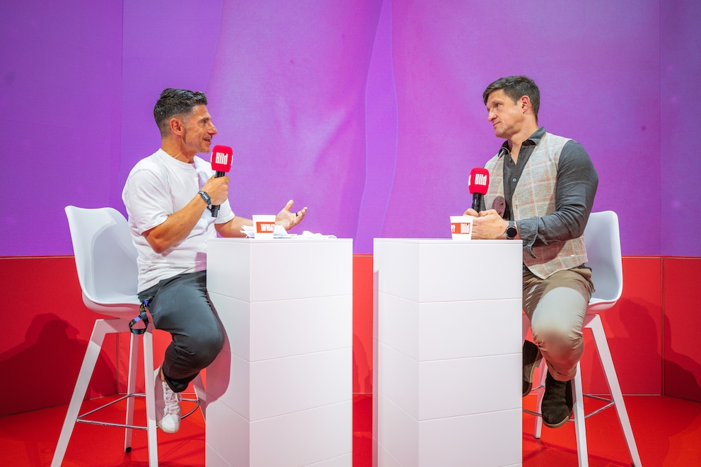 Chefredakteur Nuno Alves im Gespr&auml;ch mit Matthias Steiner auf dem OMR-Festival.