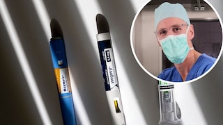 Abnehmspritzen liegen auf Tisch