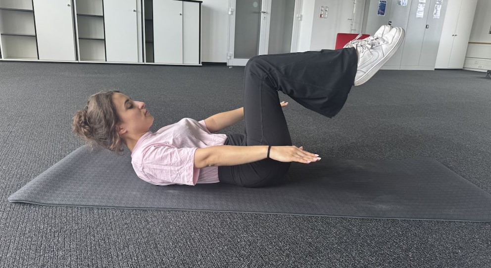 woman doing pilates