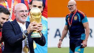So trainiert Weltmeister Luis de la Fuente seine Arme.
