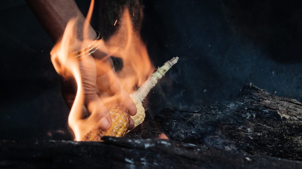 Maiskolben sind eine biologische Alternative zu Holzkohle