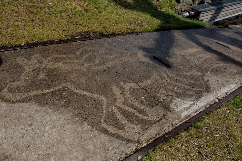 „Auf die Idee zur Challenge sind wir beim Ausprobieren des Kärchers gekommen“, verrät Ann. „Wir haben einfach mal den Wasserstrahl auf den auf den ersten Blick blitzblanken Weg gerichtet und gesehen: In punkto Sauberkeit ist hier definitiv Luft nach oben ...“