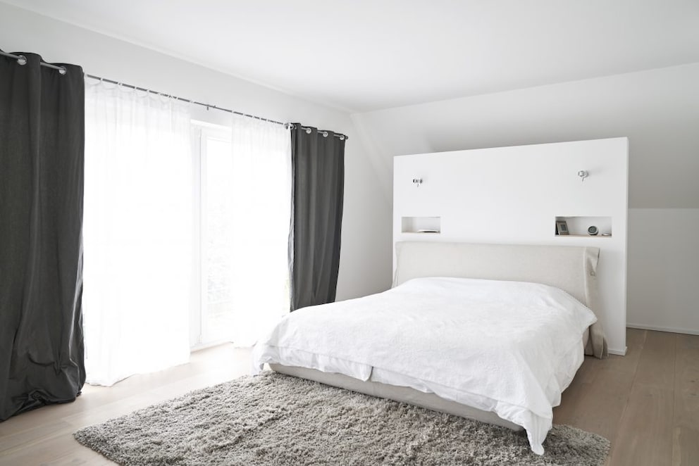 Headboard against a solid wall