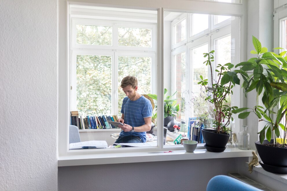 Homeoffice im Wintergarten einrichten