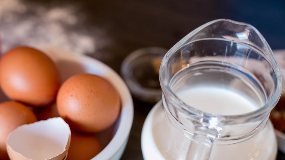 Lebensmittel wie Milch und Eier können durch Einfrieren länger haltbar gemacht werden