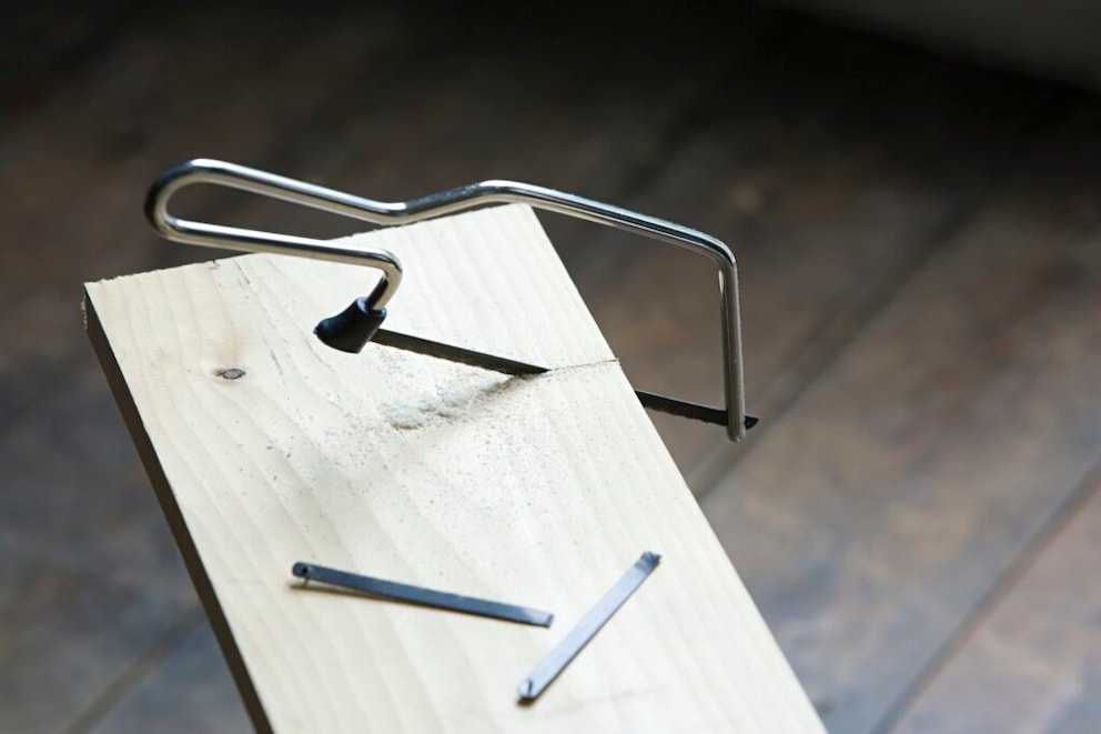 A small bow saw is a useful helper in woodworking