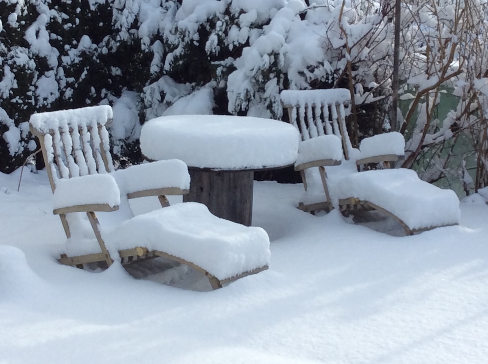 Gartenmöbel sollten nicht im Garten überwintern