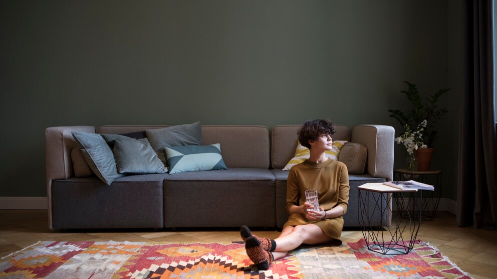Sofa niedrige Lehne