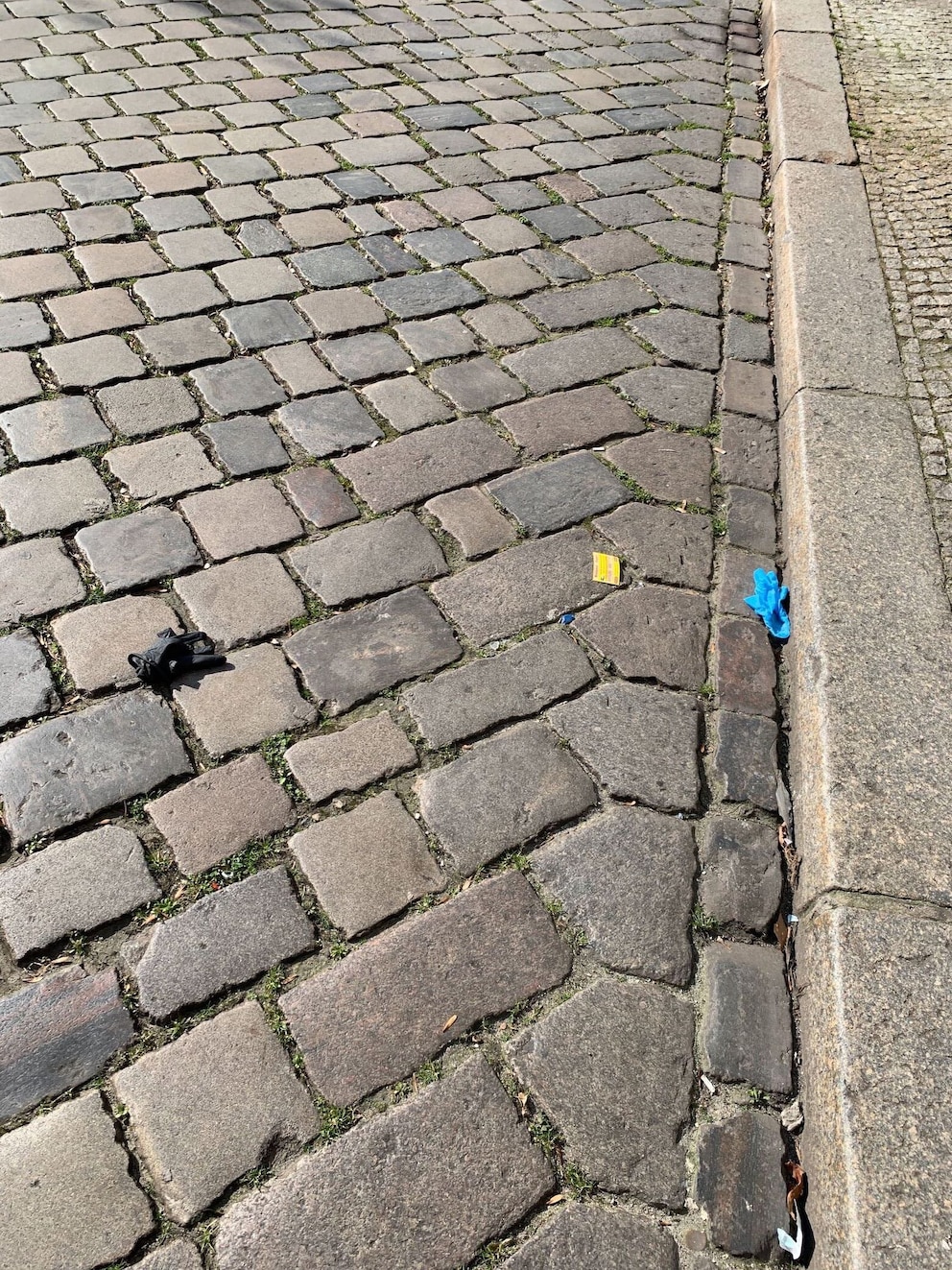 In Berlin auf vielen Straßen zu sehen: benutzte Einweghandschuhe